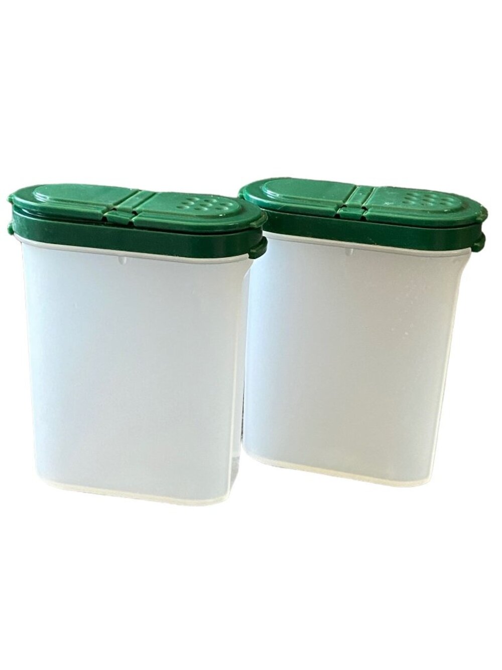 Vintage Tupperware Green Spice Shake and Pour  Modular Mate Farmhouse Cottage